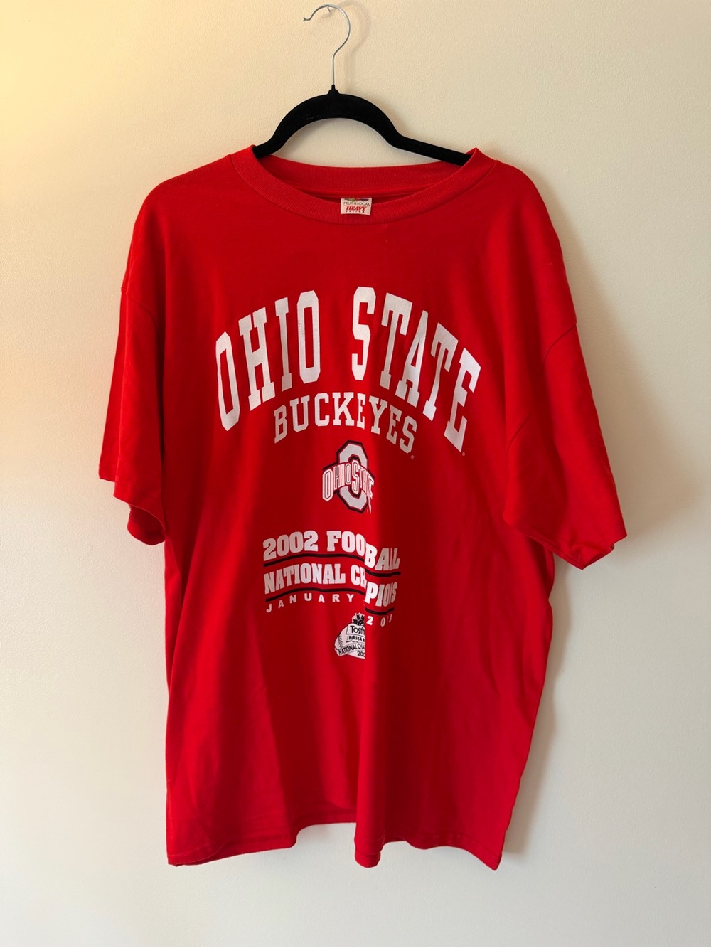 Fruit of the Loom Red Ohio State Buckeyes Graphic Tee